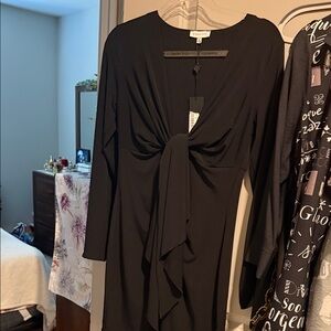 Giani Bernini Elegant Black Long Sleeve Dress